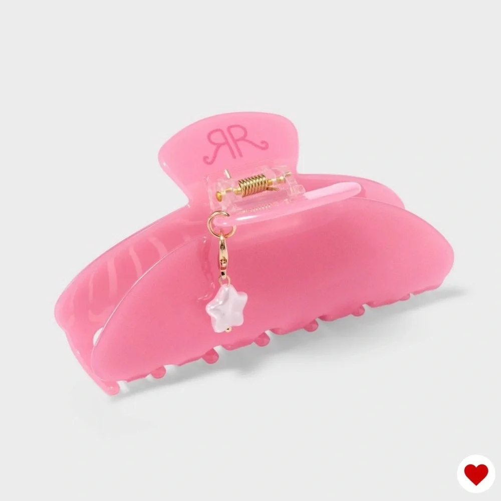 💗💞 Roller Rabbit x Target Light Pink Hair Clip with Gold Charms
